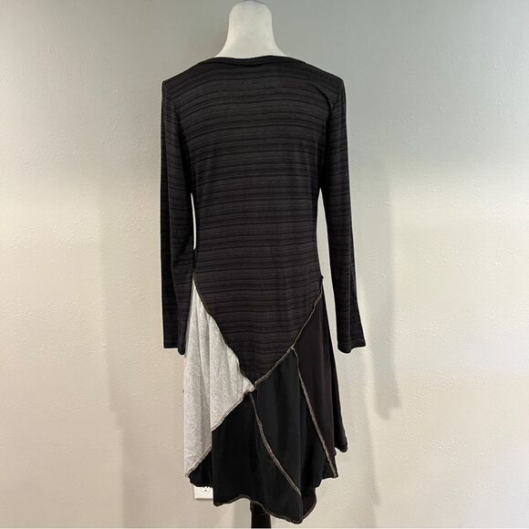 Bohemian asymmetrical v-neck long sleeve casual Dress size Large - Picture 6 of 10